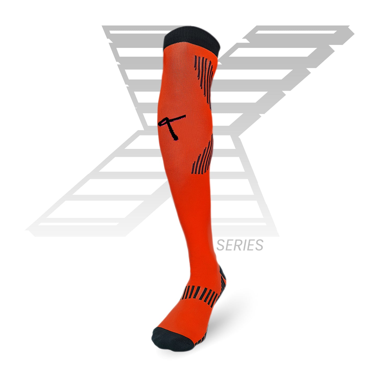 Triumphant Sports X Series Performance Football Socks Knee High Length Red Image 3