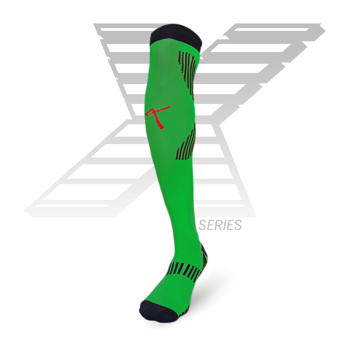 Triumphant Sports X Series Performance Football Socks Knee High Length Green Image 3