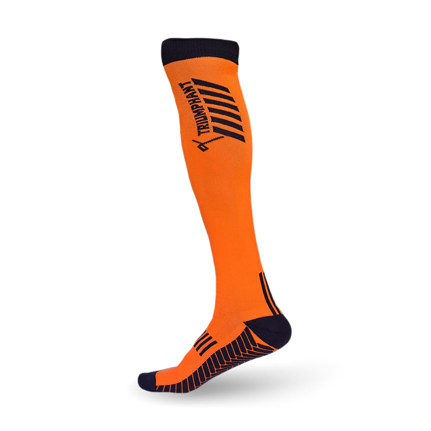 Champion Series Performance Hockey Socks Knee High Length Orange Image 4