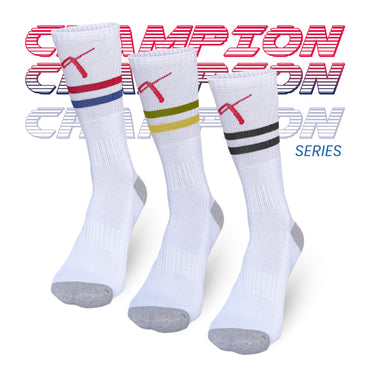 Pack of 3 - Multicoloured | Champion Series Performance Tennis Socks Crew Length