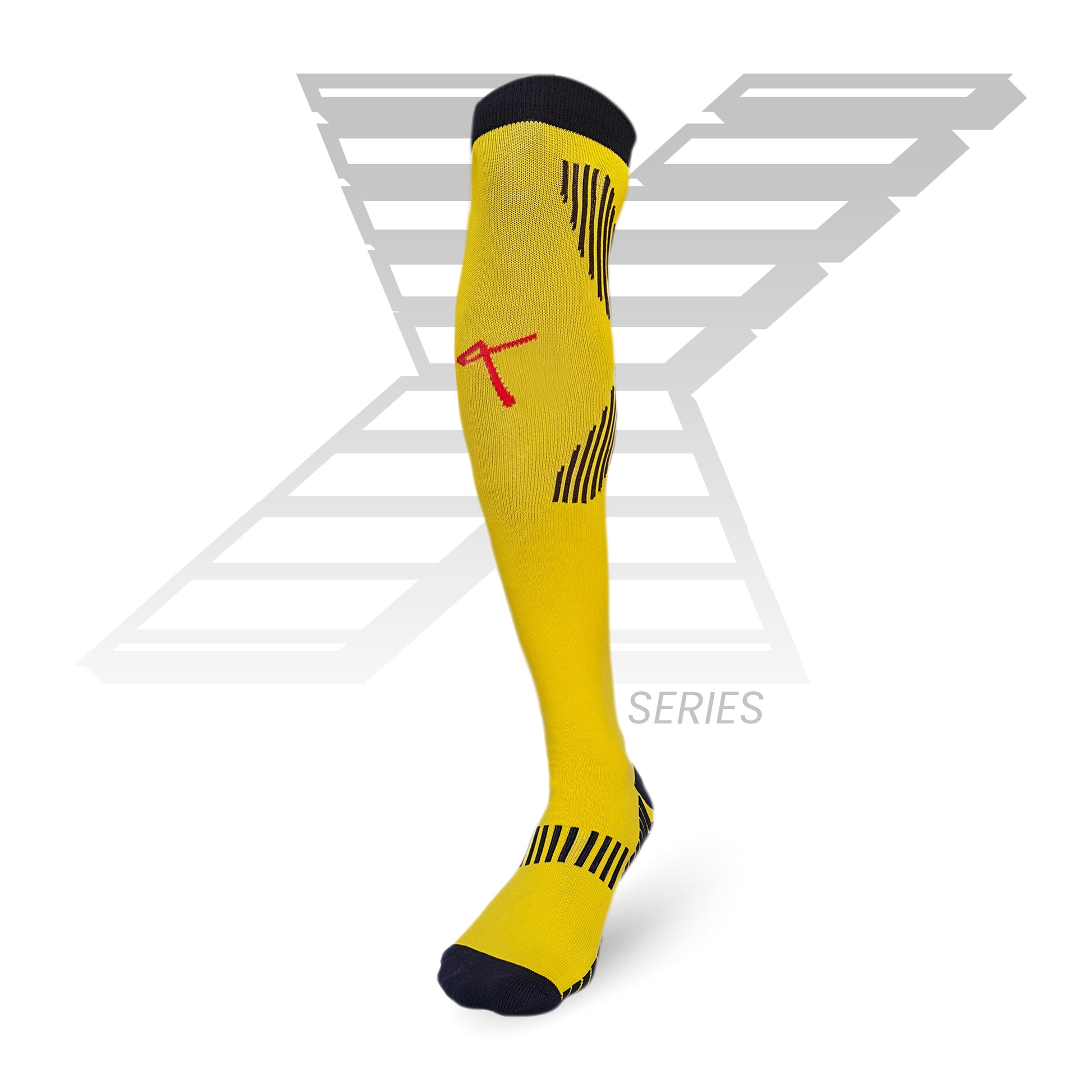Triumphant Sports X Series Performance Football Socks Over the Knee Yellow Image 3