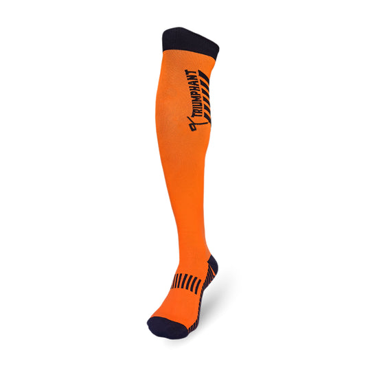 Champion Series Performance Hockey Socks Knee High Length Orange Image 1
