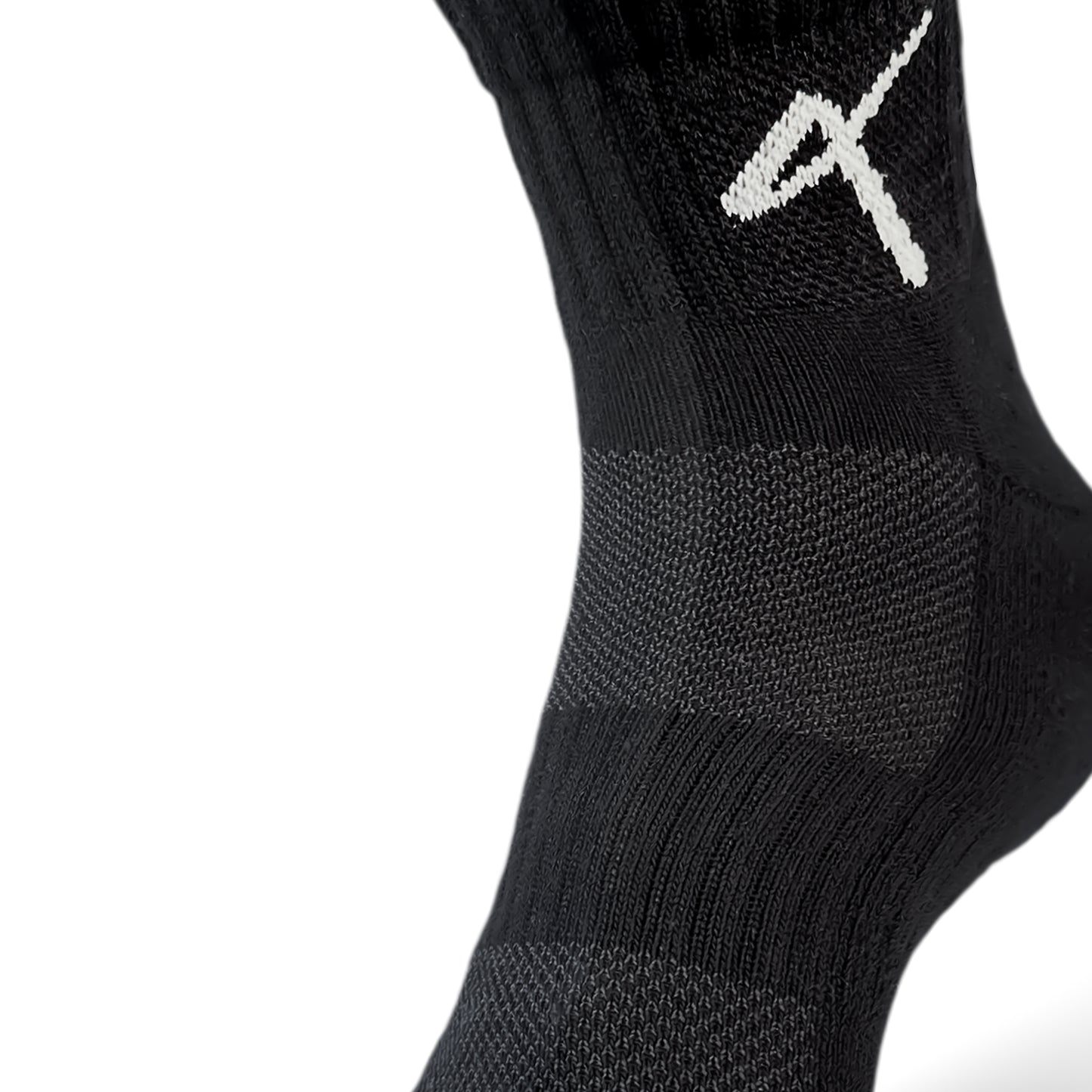 Foot image of the Triumphant Sports Specialised Activewear Socks Champion Series Ankle Length Black