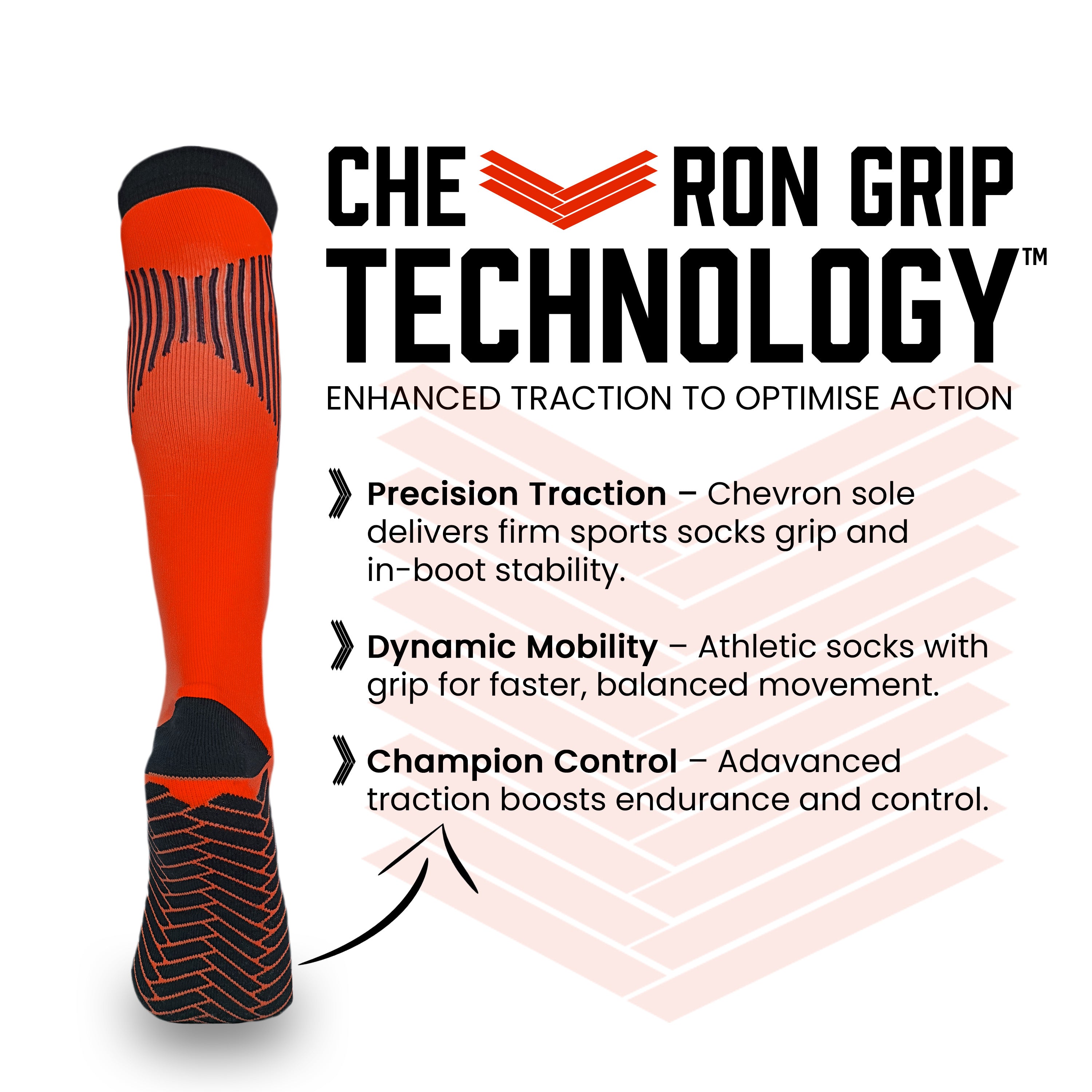 X Series Performance Football Socks Knee High Length Red