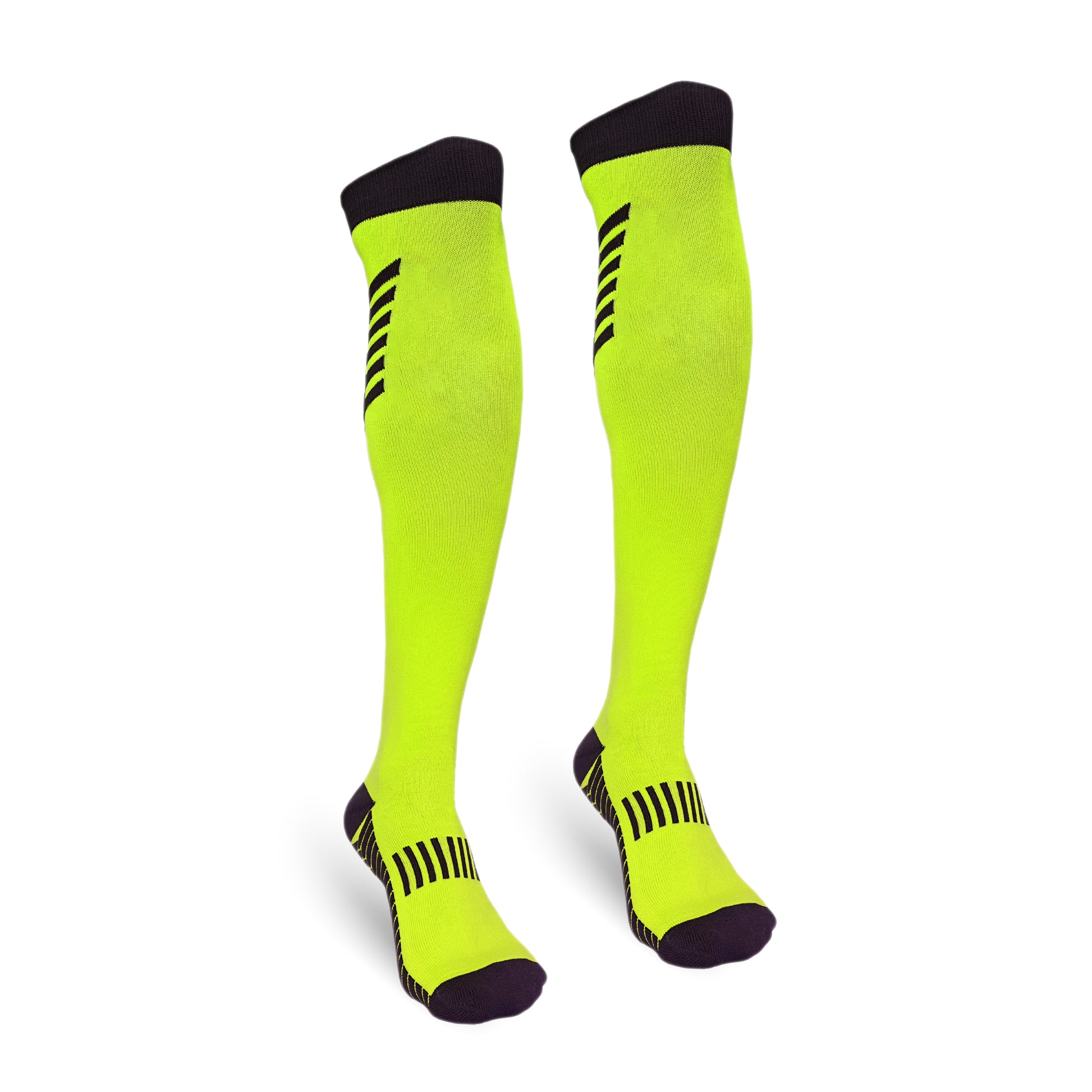 Champion Series Performance Hockey Socks Knee High Length Neon Green Image 2