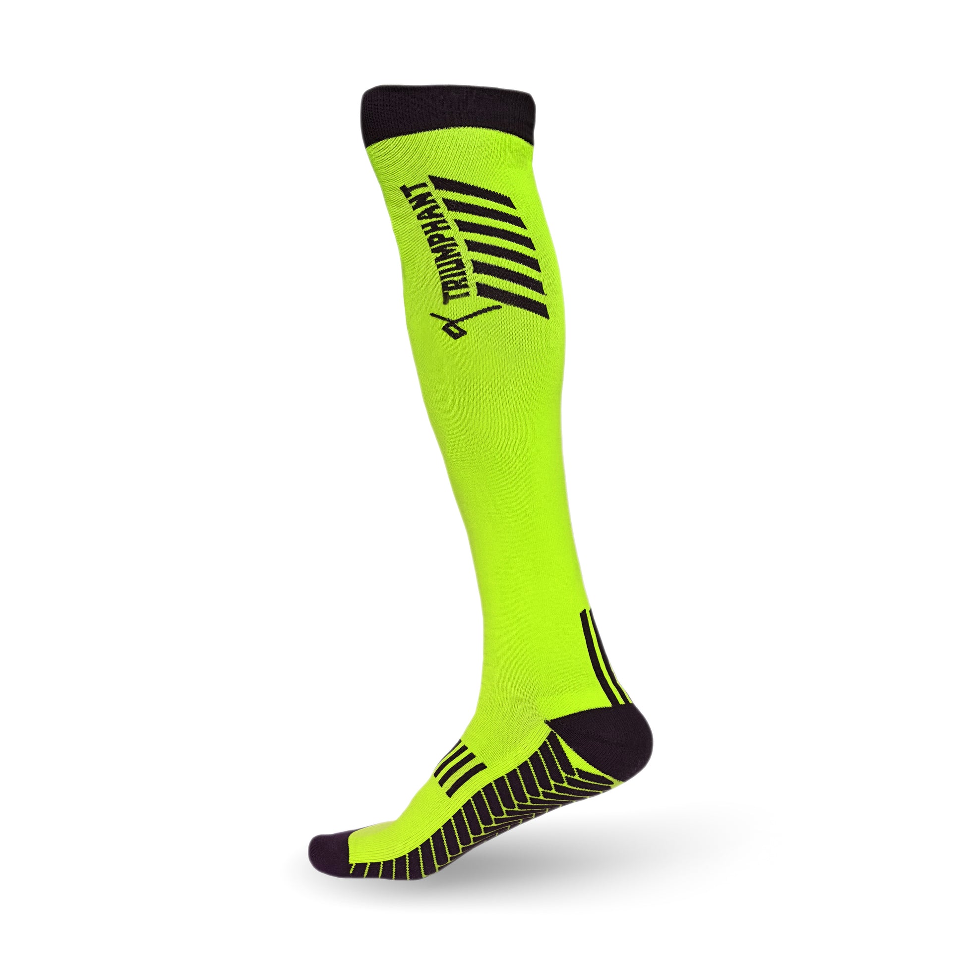 Champion Series Performance Hockey Socks Knee High Length Neon Green Image 4