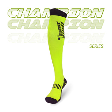 Champion Series Performance Hockey Socks Knee High Length Neon Green Image 5