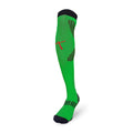 Green knee-high football socks, performance fit for training and competitive matches