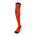 Red knee-high football socks, performance fit for training and competitive matches