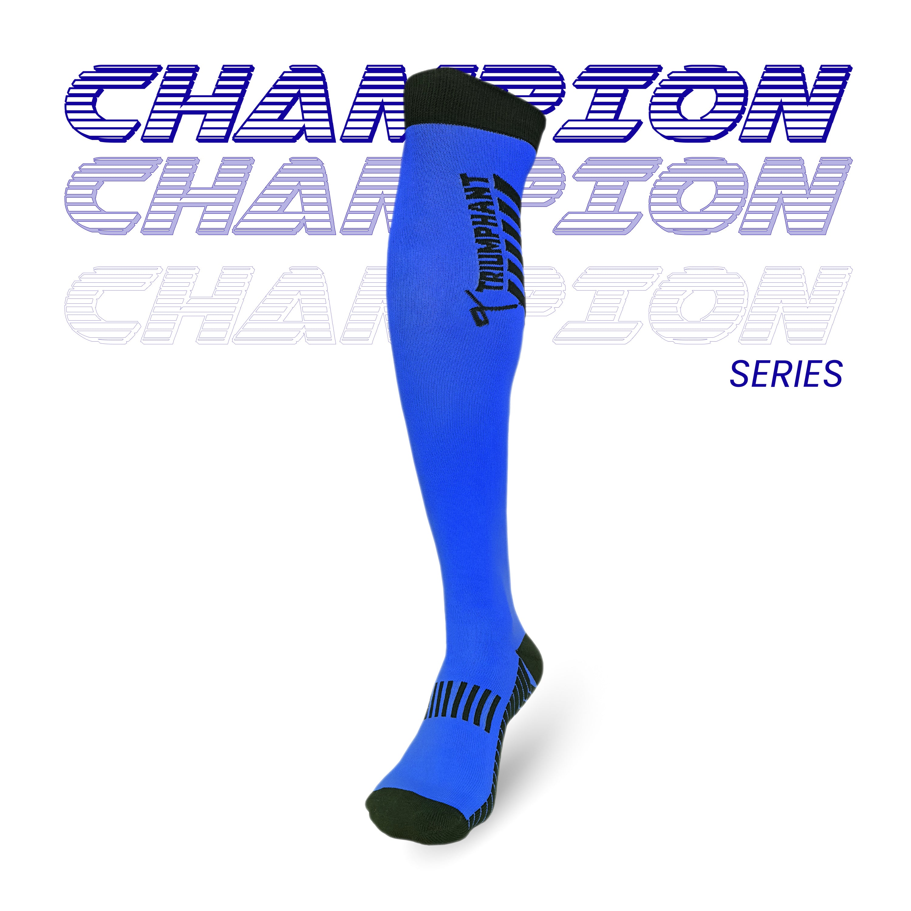 Performance navy blue knee-high hockey socks for athletes, buy online India and UK